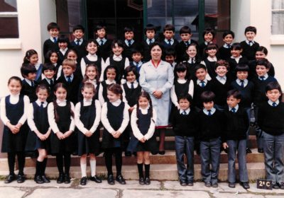 Prof. Ruth Rogel curso 2do. C de la década del 80.
